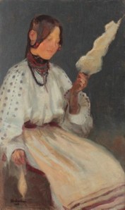 ipolit-strc3a2mbu-c5a3c483rc483ncuc5a3c483-cu-fuior-Ipolit Strambu, Fete in gradina