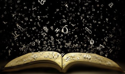 Book-iPad-wallpaper-Flying-Letters